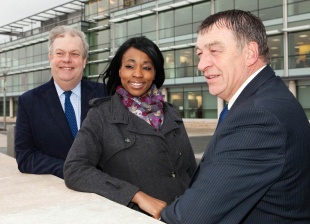 (l to r) Chris Towne, Stephanie Duodu and Tony Howard